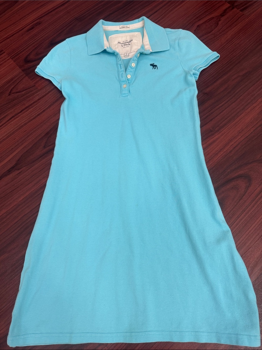 Abercrombie & Fitch Turquoise Polo Shirt Dress